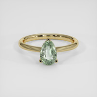 1.60 Ct. Green Sapphire Ring, 14K Yellow Gold 1