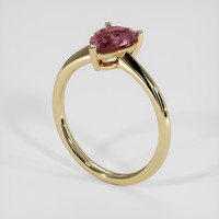 1.55 Ct. Purplish Pink Sapphire Ring, 14K Yellow Gold 2