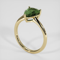 3.05 Ct. Green Sapphire Ring, 14K Yellow Gold 2