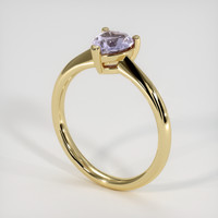 0.91 Ct. Purple Sapphire Ring, 14K Yellow Gold 2