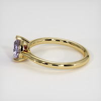 0.91 Ct. Purple Sapphire Ring, 14K Yellow Gold 4