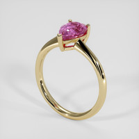 2.00 Ct. Pinkish Purple Sapphire Ring, 14K Yellow Gold 2