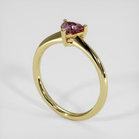0.70 Ct. Pinkish Brown Sapphire Ring, 14K Yellow Gold 2