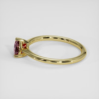 0.70 Ct. Pinkish Brown Sapphire Ring, 14K Yellow Gold 4