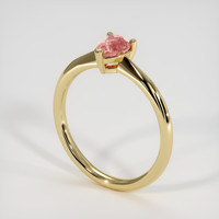 1.08 Ct. Padparadscha Sapphire Ring, 14K Yellow Gold 2
