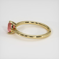 1.08 Ct. Padparadscha Sapphire Ring, 14K Yellow Gold 4