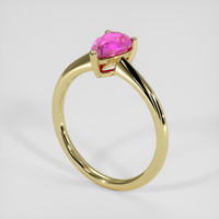1.48 Ct. Purplish Pink Sapphire Ring, 14K Yellow Gold 2