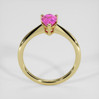 1.48 Ct. Purplish Pink Sapphire Ring, 14K Yellow Gold 3