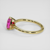1.48 Ct. Purplish Pink Sapphire Ring, 14K Yellow Gold 4