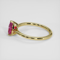1.29 Ct. Purplish Pink Sapphire Ring, 14K Yellow Gold 4
