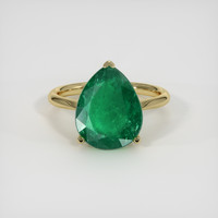 5.02 Ct. Emerald Ring, 18K Yellow Gold 1