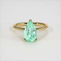 2.71 Ct. Emerald Ring, 18K Yellow Gold 1