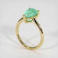 2.71 Ct. Emerald Ring, 18K Yellow Gold 2