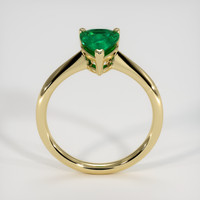 1.12 Ct. Emerald Ring, 18K Yellow Gold 3