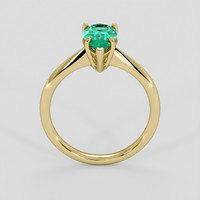 1.24 Ct. Emerald Ring, 18K Yellow Gold 3