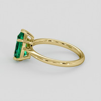 1.24 Ct. Emerald Ring, 18K Yellow Gold 4