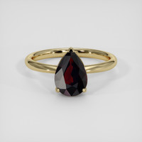 3.05 Ct. Red Spessartite Garnet Ring, 18K Yellow Gold 1