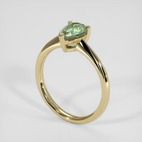 1.60 Ct. Green Sapphire Ring, 18K Yellow Gold 2