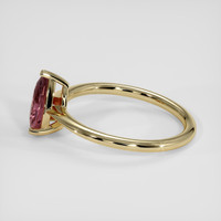 1.55 Ct. Purplish Pink Sapphire Ring, 18K Yellow Gold 4
