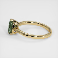 1.20 Ct. Green Sapphire Ring, 18K Yellow Gold 4