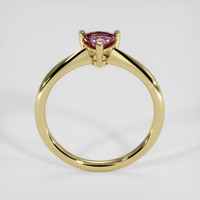 0.70 Ct. Pinkish Brown Sapphire Ring, 18K Yellow Gold 3