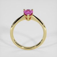 1.29 Ct. Purplish Pink Sapphire Ring, 18K Yellow Gold 3