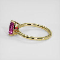 1.70 Ct. Purplish Pink Sapphire Ring, 18K Yellow Gold 4