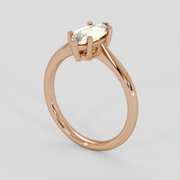 1.26 Ct. Yellow Sapphire Ring, 18K Rose Gold 2