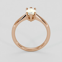 1.26 Ct. Yellow Sapphire Ring, 18K Rose Gold 3