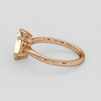 1.26 Ct. Yellow Sapphire Ring, 18K Rose Gold 4