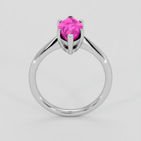 2.40 Ct. Pink Sapphire Ring, 10K White Gold 3