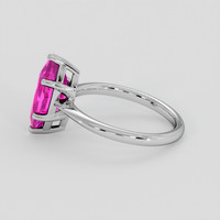 2.40 Ct. Pink Sapphire Ring, 10K White Gold 4