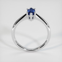 0.79 Ct. Blue Sapphire Ring, 18K White Gold 3