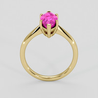 2.40 Ct. Pink Sapphire Ring, 10K Yellow Gold 3