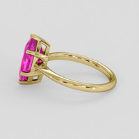 2.40 Ct. Pink Sapphire Ring, 10K Yellow Gold 4