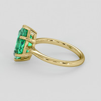 2.37 Ct. Emerald Ring, 18K Yellow Gold 4