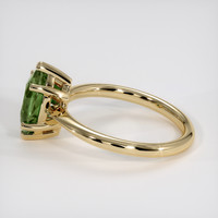 1.39 Ct. Green Sapphire Ring, 18K Yellow Gold 4