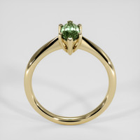 1.23 Ct. Green Sapphire Ring, 18K Yellow Gold 3
