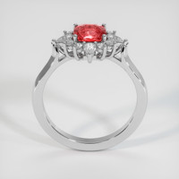 1.52 Ct. Padparadscha Sapphire Ring, 14K White Gold 3