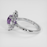 2.29 Ct. Purple Sapphire Ring, 18K White Gold 4
