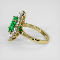 2.85 Ct. Emerald Ring, 18K Yellow Gold 4