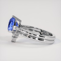 1.81 Ct. Blue Sapphire Ring, Platinum 950 4