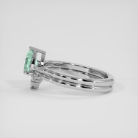 0.61 Ct. Emerald Ring, Platinum 950 4