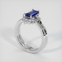 1.42 Ct. Bi Color Sapphire Ring, Platinum 950 2