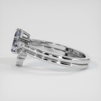 1.03 Ct. Grey Sapphire Ring, Platinum 950 4