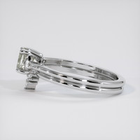 0.76 Ct. White Sapphire Ring, Platinum 950 4