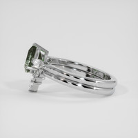 2.38 Ct. Green Sapphire Ring, Platinum 950 4