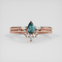 0.32 Ct. Alexandrite Ring, 14K Rose Gold 1