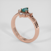 0.32 Ct. Alexandrite Ring, 14K Rose Gold 2