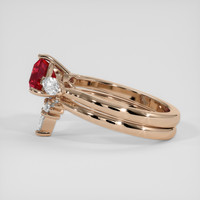 2.20 Ct. Ruby Ring, 14K Rose Gold 4